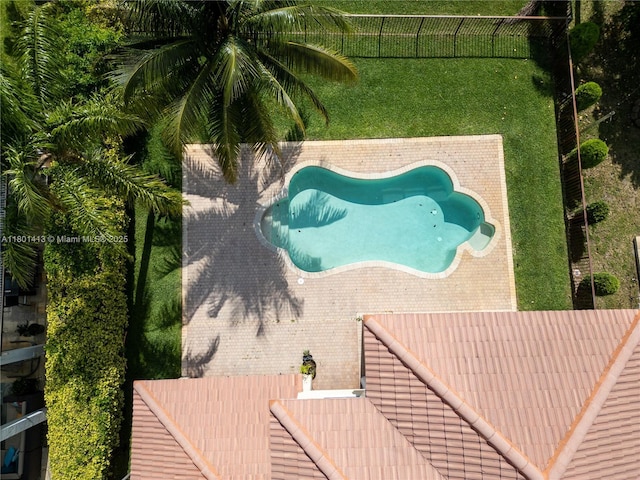 5087 SW 183rd Ave, Miramar, FL 33029 - aerial view of a pool area