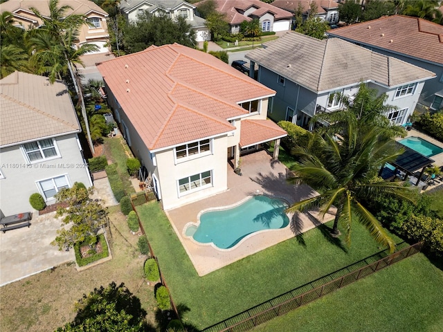 5087 SW 183rd Ave, Miramar, FL 33029 - aerial perspective of suburban area with a pool area
