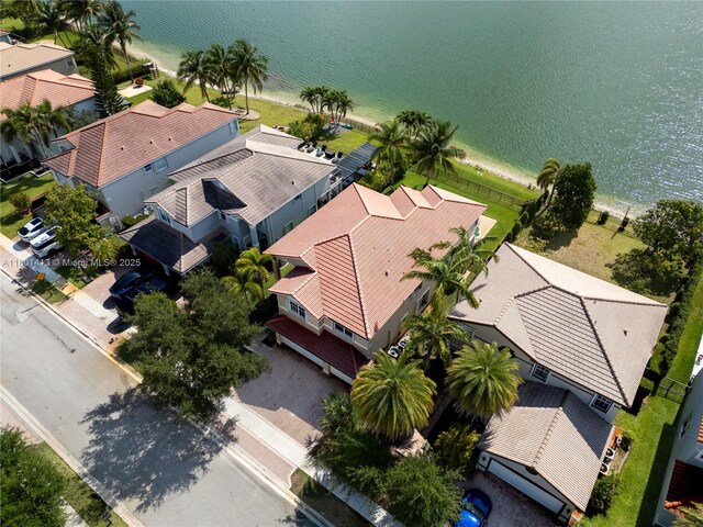 5087 SW 183rd Ave, Miramar, FL 33029 - aerial perspective of suburban area with a large body of water