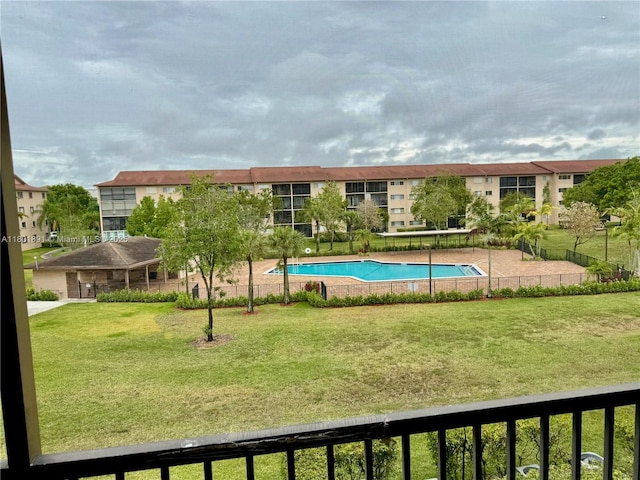 view of pool