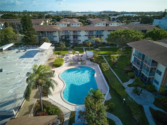 16900 NE 14th Ave Unit 201, North Miami Beach, FL 33162 - aerial view of a pool area