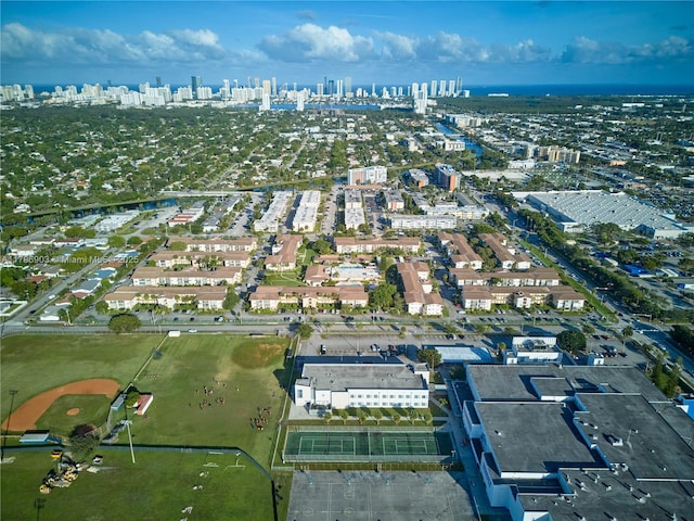 16900 NE 14th Ave Unit 201, North Miami Beach, FL 33162 - aerial view of property's location with a view of skyline