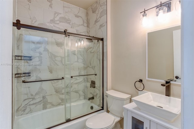 2301 NW 96th Ter Unit 16C, Pembroke Pines, FL 33024 - full bathroom featuring toilet, enclosed tub / shower combo, and vanity