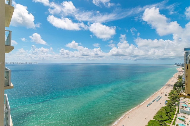 16699 Collins Ave Unit 3401, Sunny Isles Beach, FL 33160 - water view featuring nearby beach