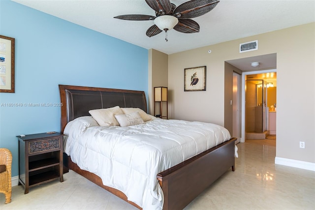 16699 Collins Ave Unit 3401, Sunny Isles Beach, FL 33160 - bedroom with ceiling fan and baseboards