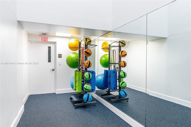 16699 Collins Ave Unit 3401, Sunny Isles Beach, FL 33160 - workout area with baseboards