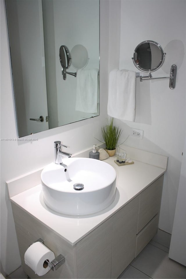 2602 E Hallandale Beach Blvd Unit R408, Hallandale Beach, FL 33009 - bathroom featuring vanity and tile patterned floors