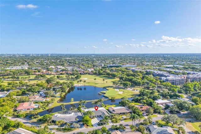 4430 Casper Ct, Hollywood, FL 33021 - aerial view of a nearby body of water and a golf course