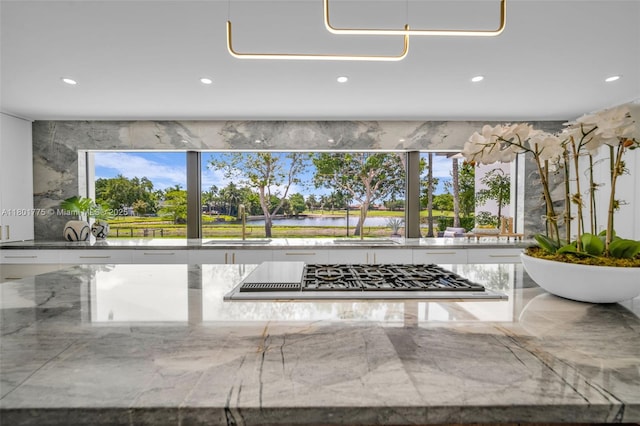 4430 Casper Ct, Hollywood, FL 33021 - view of patio with a water view and a sink