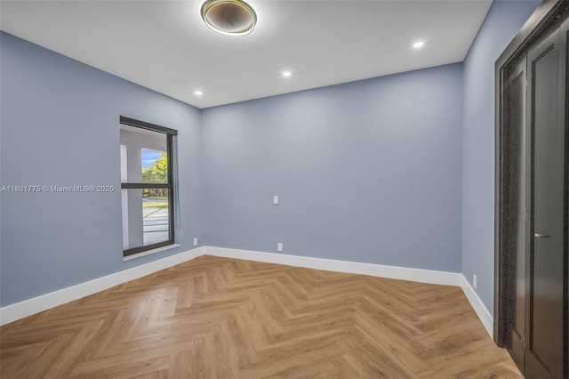 4430 Casper Ct, Hollywood, FL 33021 - unfurnished room with baseboards and recessed lighting