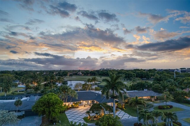 4430 Casper Ct, Hollywood, FL 33021 - aerial view at dusk of a water view