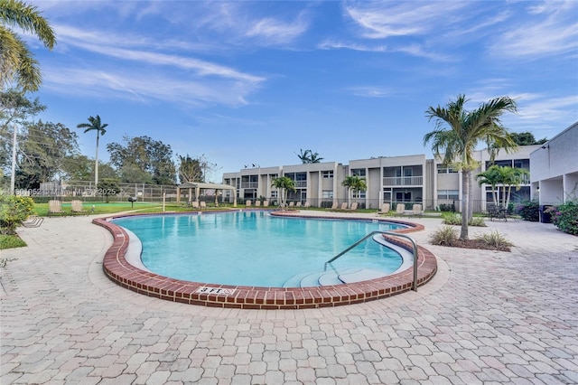 8504 Old Country Mnr Unit 205, Davie, FL 33328 - community pool featuring fence