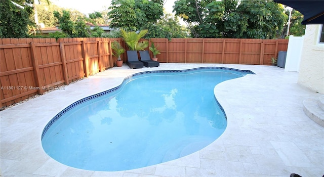 804 SE 10th St, Fort Lauderdale, FL 33316 - view of pool featuring a fenced backyard and a patio area