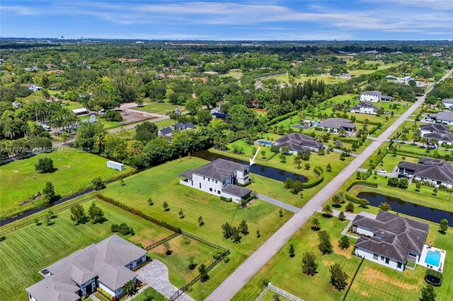 17811 SW 58th St, Southwest Ranches, FL 33331 - aerial view of residential area with a large body of water