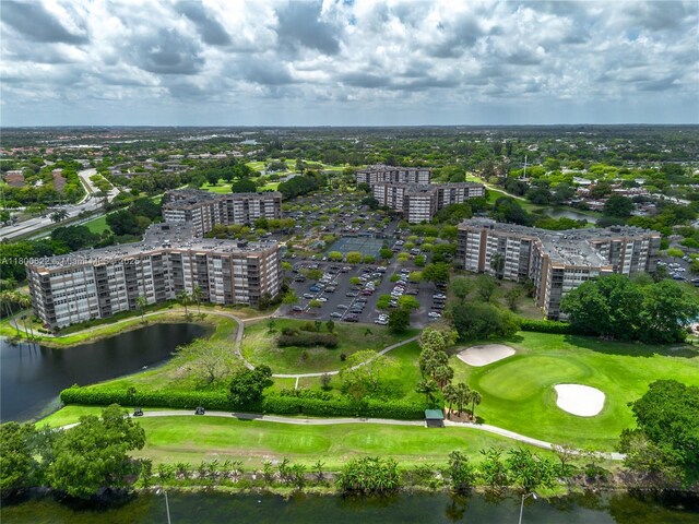 1100 Saint Charles Pl Unit 407, Pembroke Pines, FL 33026 - aerial view of a local golf course and a nearby body of water