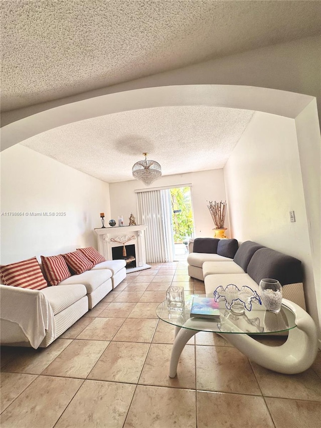 8686 SW 159th Path, Miami, FL 33193 - living area featuring a textured ceiling