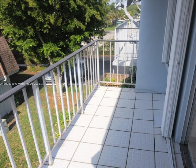 view of balcony