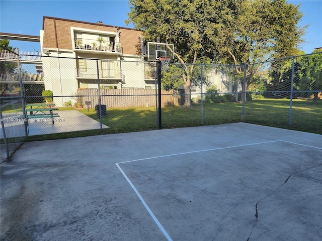 view of sport court with community basketball court