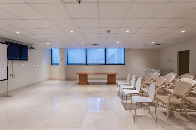 lobby featuring recessed lighting
