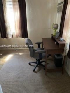 office space with carpet floors and plenty of natural light