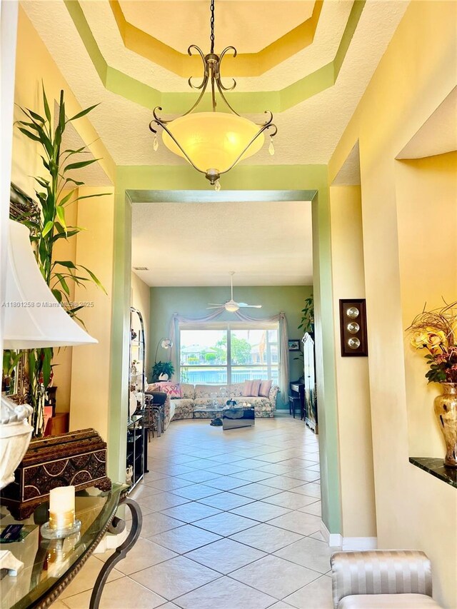 16343 Segovia Cir S, Pembroke Pines, FL 33331 - hallway with light tile patterned floors