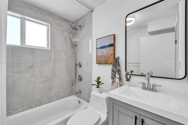 2801 SW 64th Ave, Miami, FL 33155 - bathroom with washtub / shower combination, toilet, and vanity