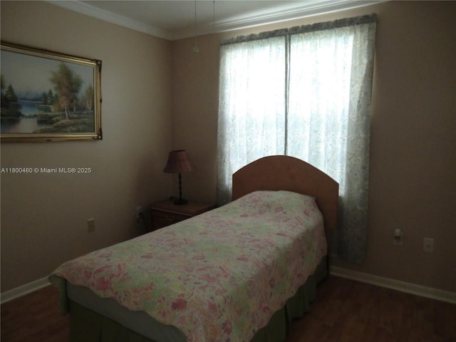 1593 NW 158th Ave, Pembroke Pines, FL 33028 - bedroom with baseboards, wood finished floors, and ornamental molding