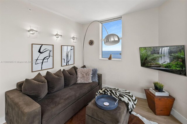 2475 Brickell Ave Unit 2002, Miami, FL 33129 - living area with wood finished floors and baseboards