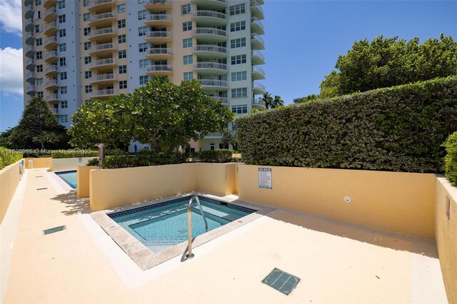2475 Brickell Ave Unit 2002, Miami, FL 33129 - view of pool with a hot tub
