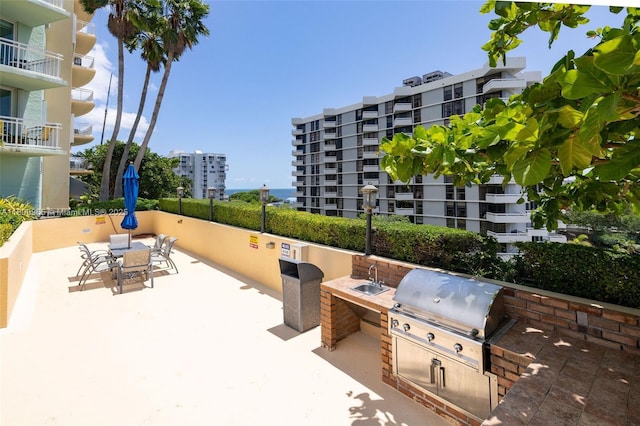 2475 Brickell Ave Unit 2002, Miami, FL 33129 - view of patio with area for grilling and grilling area