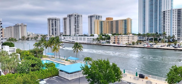 800 Parkview Dr Unit 619, Hallandale Beach, FL 33009 - aerial view of a view of skyline and a large body of water