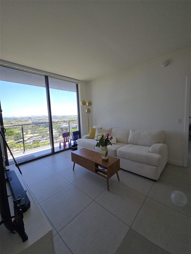 5350 NW 84th Ave Unit 1207, Doral, FL 33166 - tiled living area featuring plenty of natural light and expansive windows