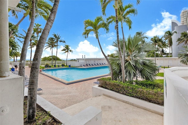 6345 Collins Ave Unit 522, Miami Beach, FL 33141 - community pool with a patio