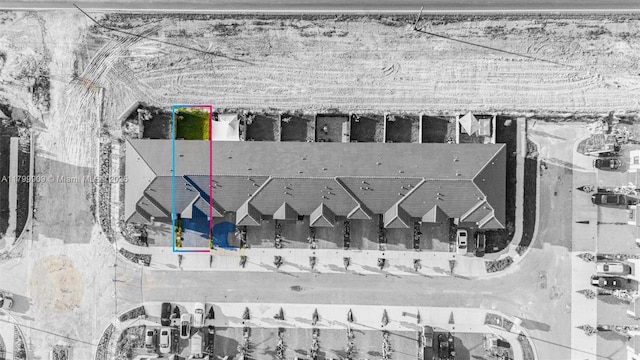 18953 SW 344th Ter, Homestead, FL 33034 - aerial view of property and surrounding area featuring property parcel outlined