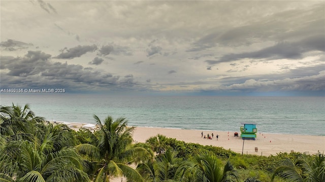 6061 Collins Ave Unit 7D, Miami Beach, FL 33140 - water view featuring local beach