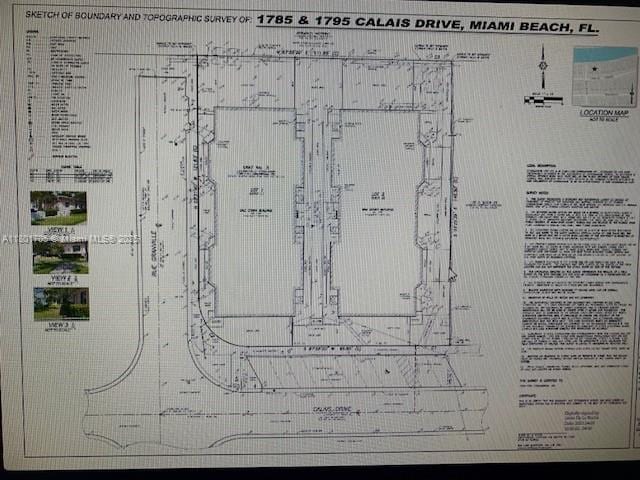 1785 Calais Dr Unit 7, Miami Beach, FL 33141 - survey map / technical document