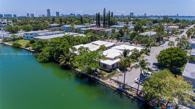 1785 Calais Dr Unit 7, Miami Beach, FL 33141 - aerial view of a view of skyline and a nearby body of water