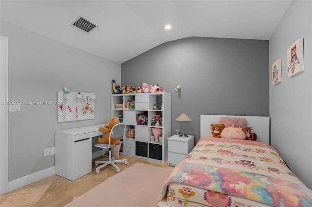 2898 SW 2nd Ave, Miami, FL 33129 - bedroom with lofted ceiling and recessed lighting