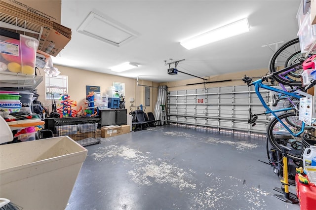 2898 SW 2nd Ave, Miami, FL 33129 - garage with a garage door opener and electric panel