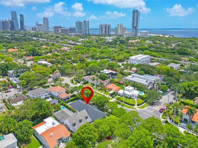 2898 SW 2nd Ave, Miami, FL 33129 - aerial view of a view of skyline and a large body of water