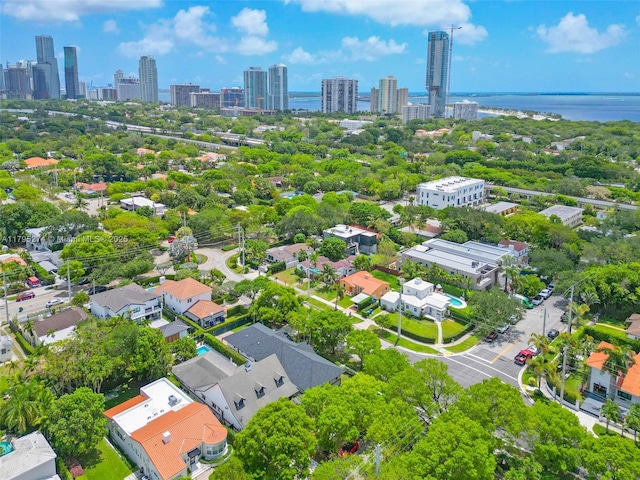 2898 SW 2nd Ave, Miami, FL 33129 - bird's eye view of a skyline view and a large body of water
