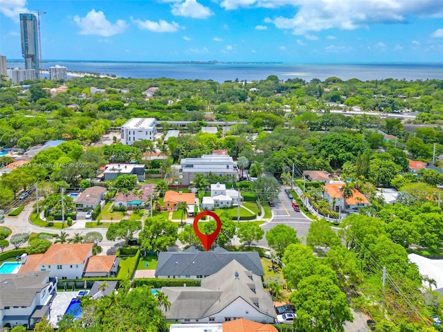 2898 SW 2nd Ave, Miami, FL 33129 - bird's eye view of a nearby body of water and a tree filled landscape