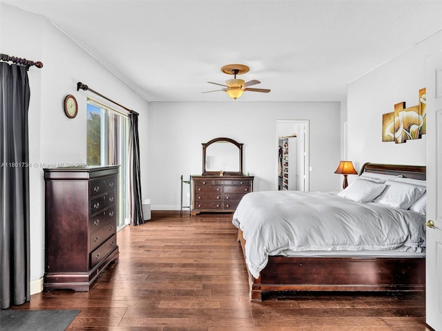 4960 SW 158th Ave, Miramar, FL 33027 - bedroom featuring hardwood / wood-style flooring and ceiling fan