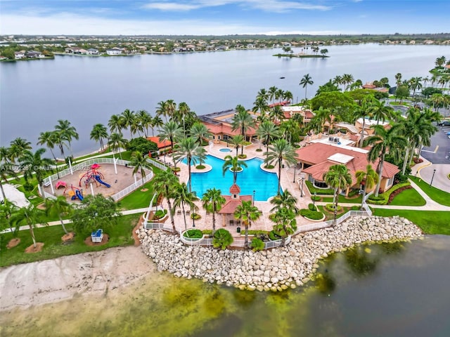 18951 SW 30th St, Miramar, FL 33029 - bird's eye view of a pool and a large body of water