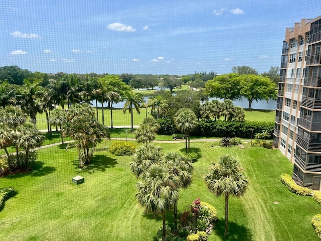900 Saint Charles Pl Unit 621, Pembroke Pines, FL 33026 - surrounding community featuring a water view and a yard