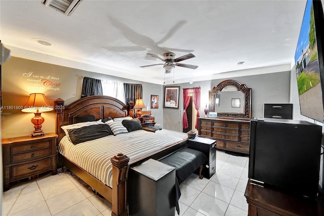 7908 Coral Blvd, Miramar, FL 33023 - bedroom with light tile patterned flooring and a ceiling fan