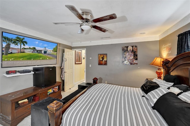 7908 Coral Blvd, Miramar, FL 33023 - bedroom with tile patterned flooring and a ceiling fan