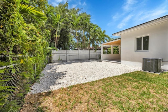 5410 SW 2nd St, Miami, FL 33134 - view of yard featuring central AC and a patio area