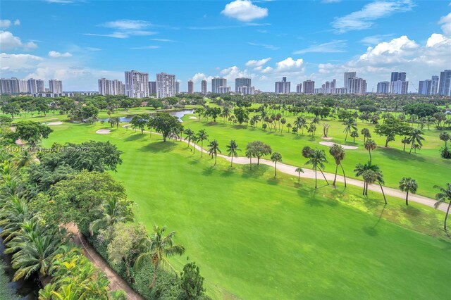 20335 W Country Club Dr Unit 1108, Aventura, FL 33180 - aerial view of a view of skyline, a large body of water, and a golf course