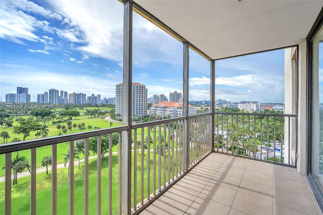 20335 W Country Club Dr Unit 1108, Aventura, FL 33180 - balcony featuring a view of skyline